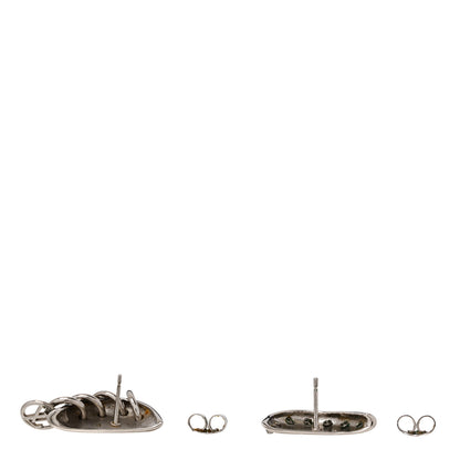 Louis Vuitton Brass Bionic Earrings Palladium 3 of 5
