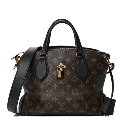 Louis Vuitton Monogram Flower Zipped Tote PM Black 1 of 10
