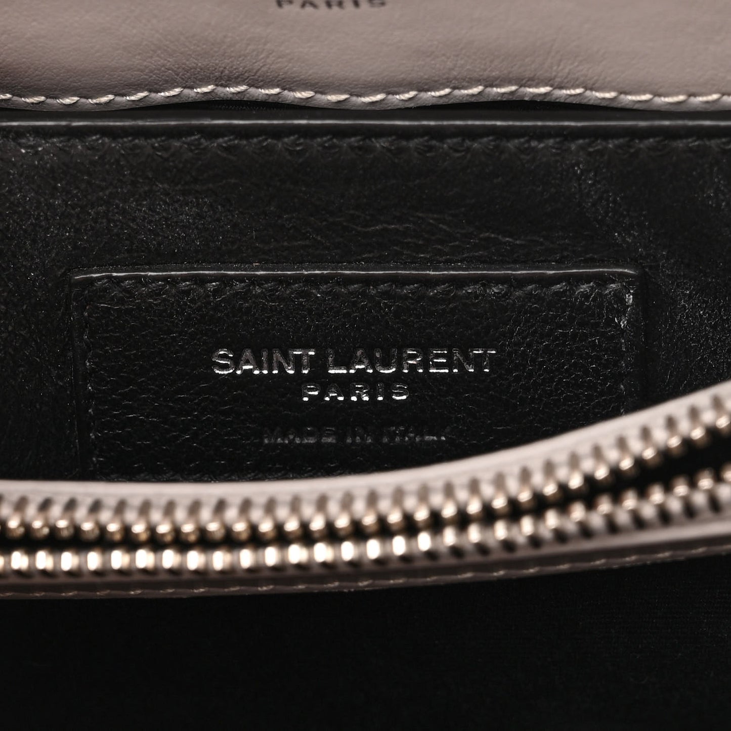 Calfskin Y Quilted Monogram Small Loulou Chain Satchel Granite