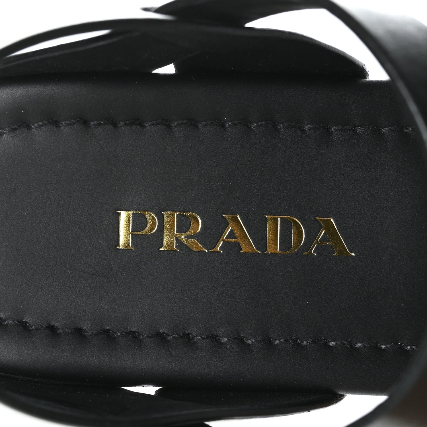 Prada Natural Calfskin 50mm Clog Sandals 37.5 Black 6 of 9