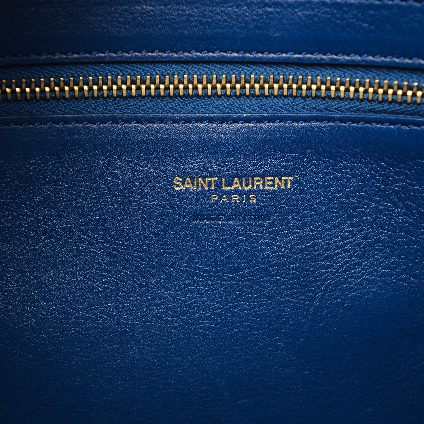 Calfskin Small Monogram Cabas Blue Majorelle