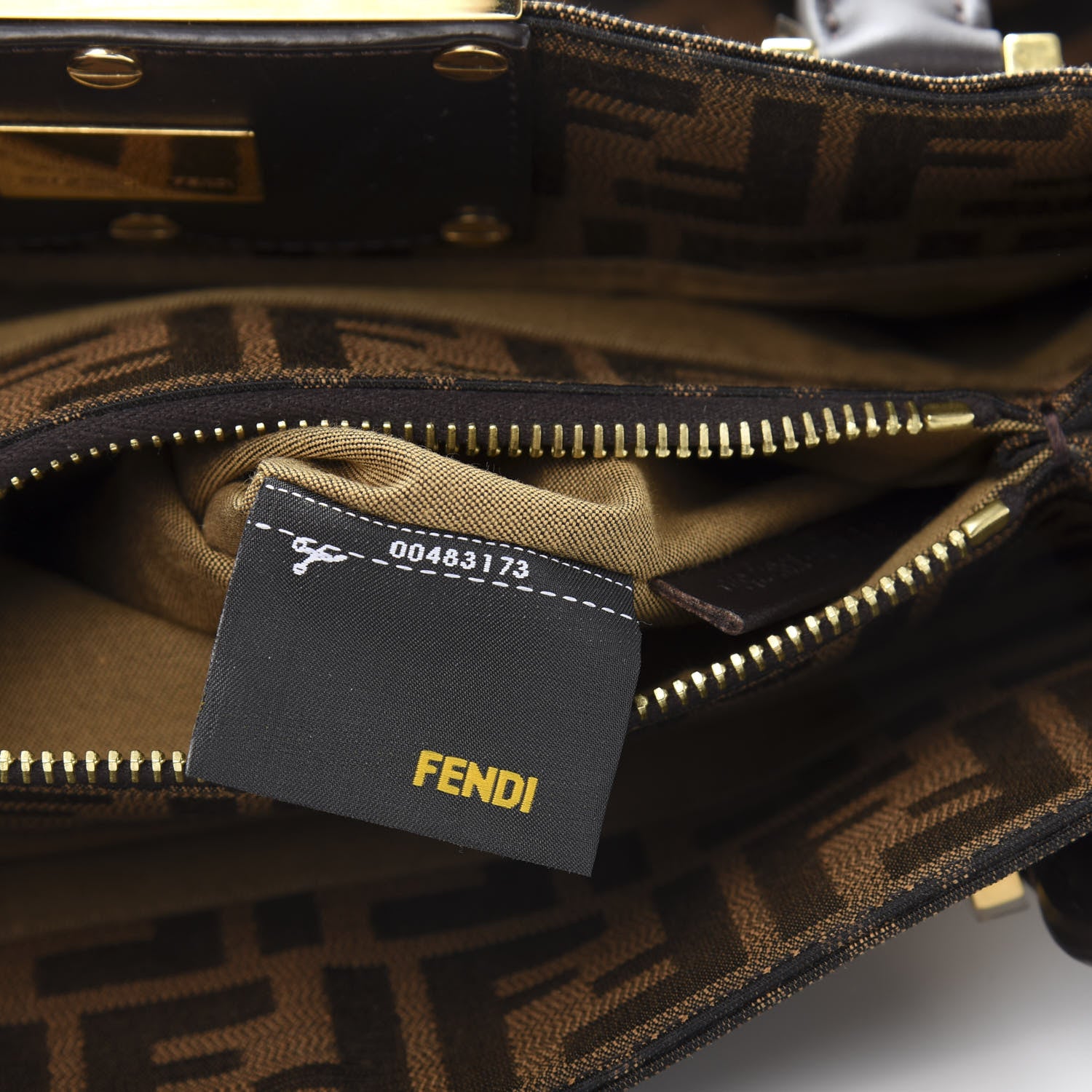 Fendi Zucca Mia Tote Tobacco 8 of 12