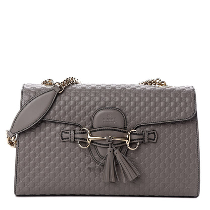 Gucci Soft Microguccissima Medium Emily Chain Shoulder Bag Loess 1 of 9