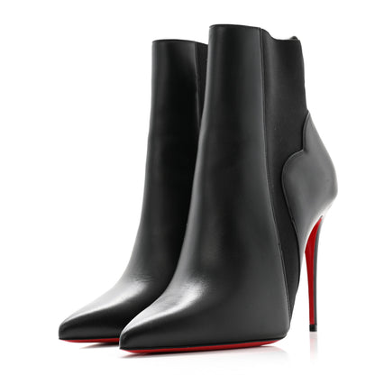 Christian Louboutin Calfskin Chelsea Chick 100 Stiletto Boots 38 Black 3 of 7