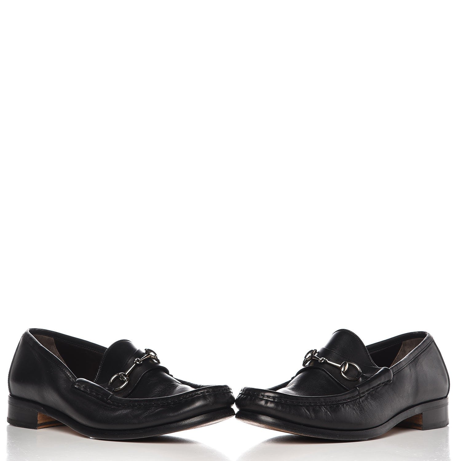 Gucci Calfskin Mens Horsebit Loafers 10.5 Black 10 of 12