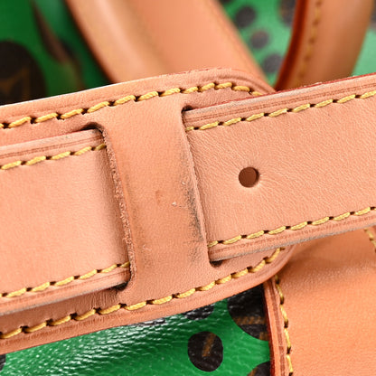 Louis Vuitton Monogram Kusama Pumpkin Dots Keepall Bandouliere 55 Green 12 of 13