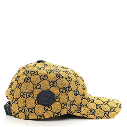 Gucci Monogram Multicolor Retro Interlocking G Baseball Hat L Yellow Blue 4 of 10