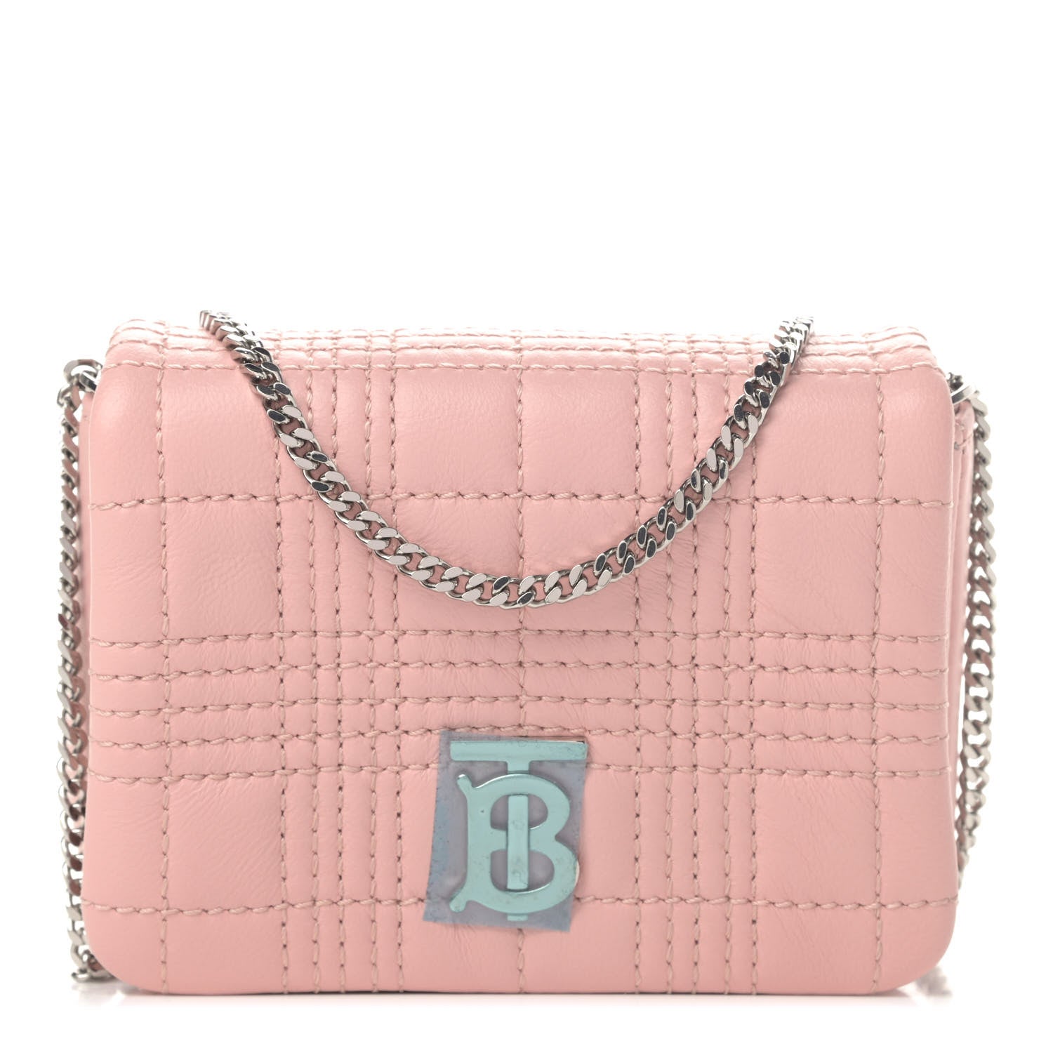 Burberry Lambskin Quilted Micro Lola Bag Blush Pink 1 of 4