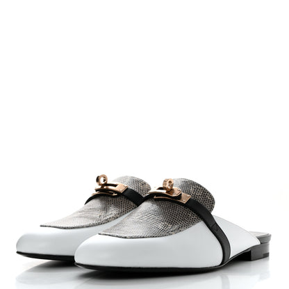 Hermes Lizard Calfskin Oz Mules 39 Ombre 3 of 9