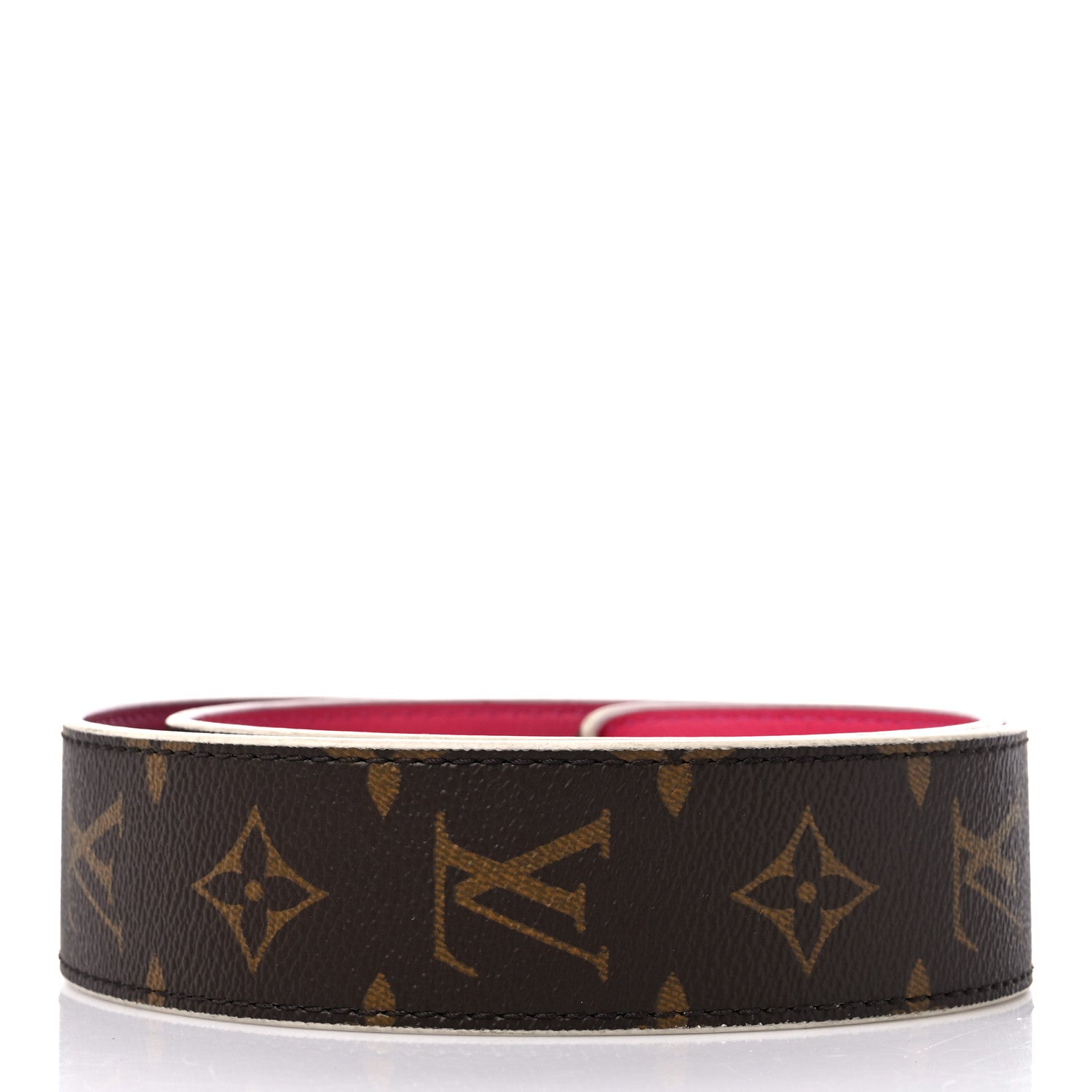 Louis Vuitton LOUIS VUITTON Monogram Bandouliere Shoulder Strap Hot Pink 2 of 8