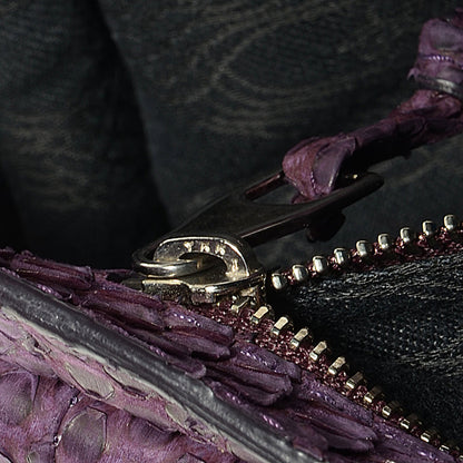 Proenza Schouler Python Medium PS1 Satchel Purple 3 of 15
