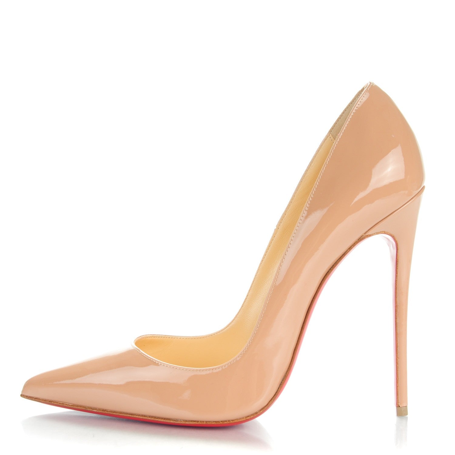 Christian Louboutin Patent So Kate 120 Pumps 38.5 Nude 1 of 9