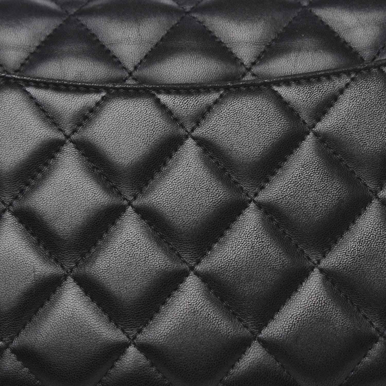 Chanel Lambskin Quilted Jumbo Double Flap Black 15 of 19