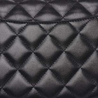 Chanel Lambskin Quilted Jumbo Double Flap Black 15 of 19