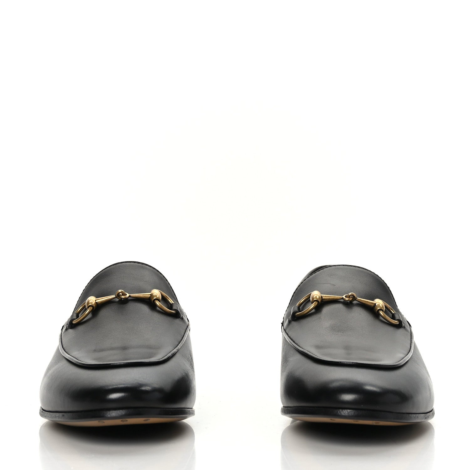 Gucci Calfskin Womens Jordaan Loafers 39 Black 2 of 8