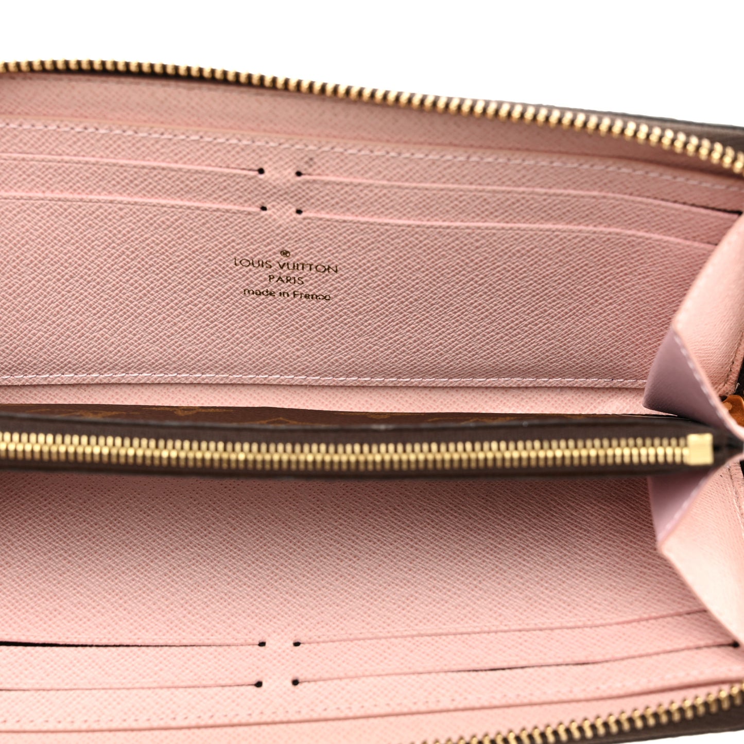 Monogram Clemence Wallet Rose Ballerine