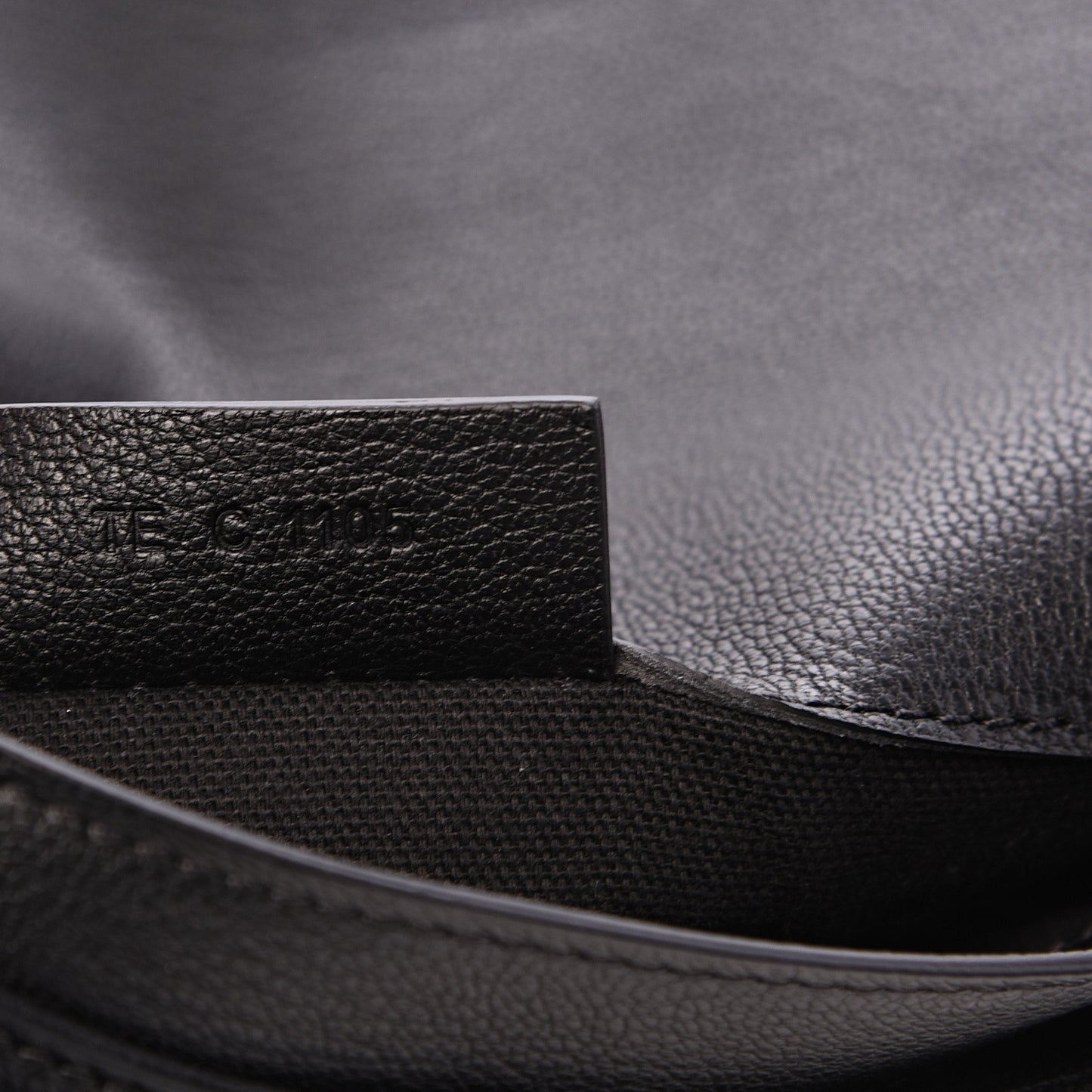 Sugar Goatskin Medium Antigona Envelope Clutch Black