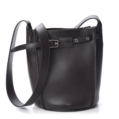 Celine Smooth Calfskin Long Strap Big Bucket Bag Liquorice 1 of 9