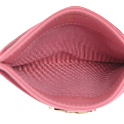 Chanel Caviar Quilted Boy Card Holder Pink 5 of 9