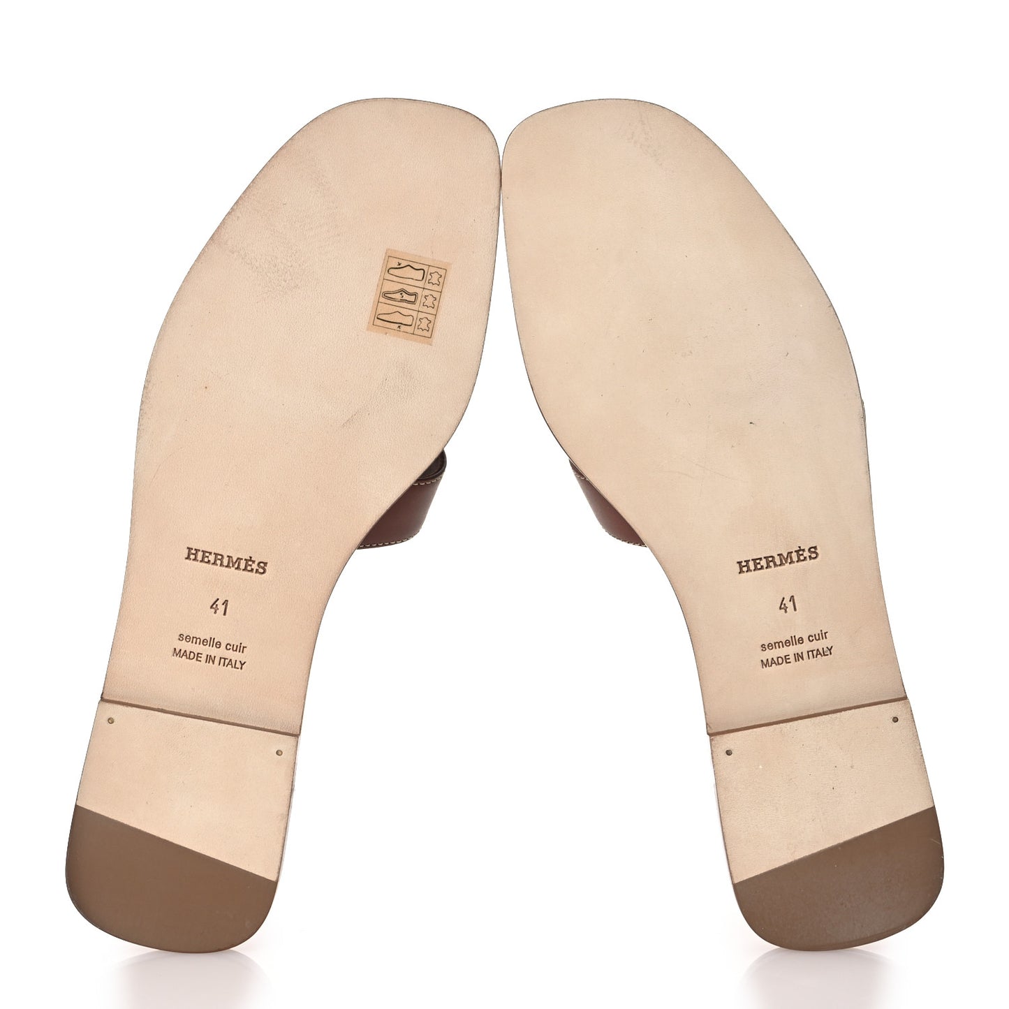 Box Calfskin Oran Sandals 41 Gold