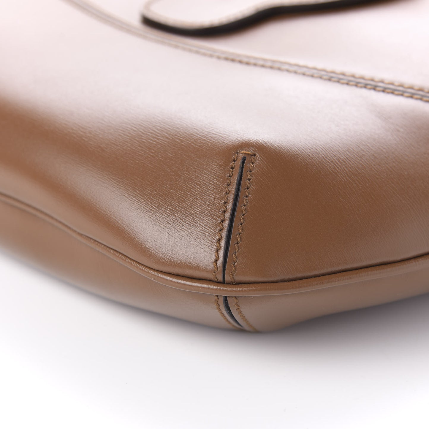 Boarded Plutone Calfskin Medium Arli Shoulder Bag Nocciola