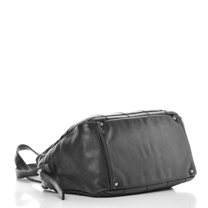 Chanel Caviar Square Stitched Bowler Black 4 of 20
