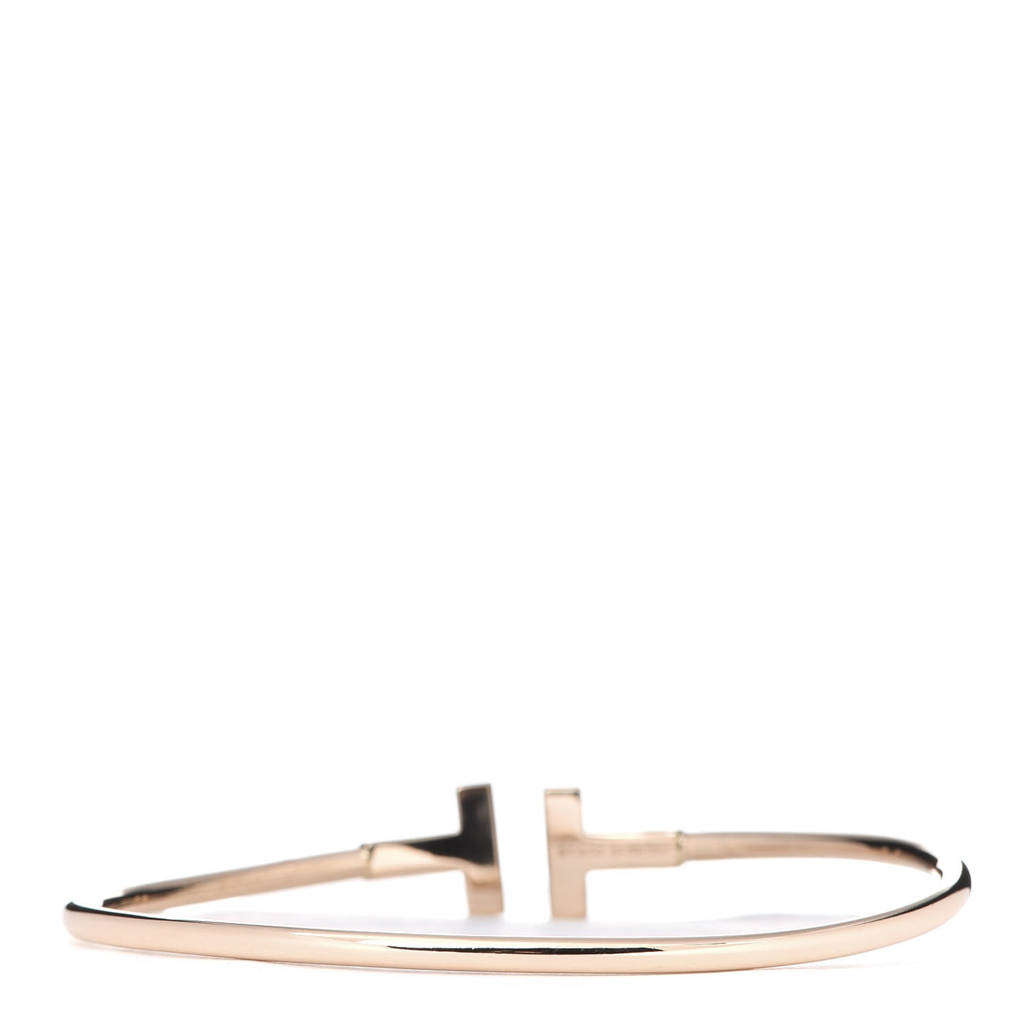 18K Rose Gold T Wire Bracelet