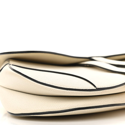 Christian Dior Grained Calfskin Saddle Bag White 8 of 21