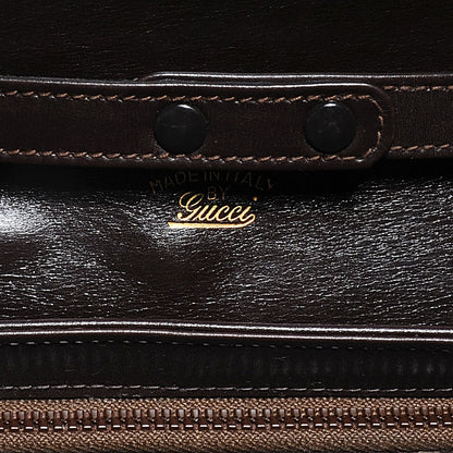 Gucci Leather Shoulder Bag Dark Brown 3 of 6