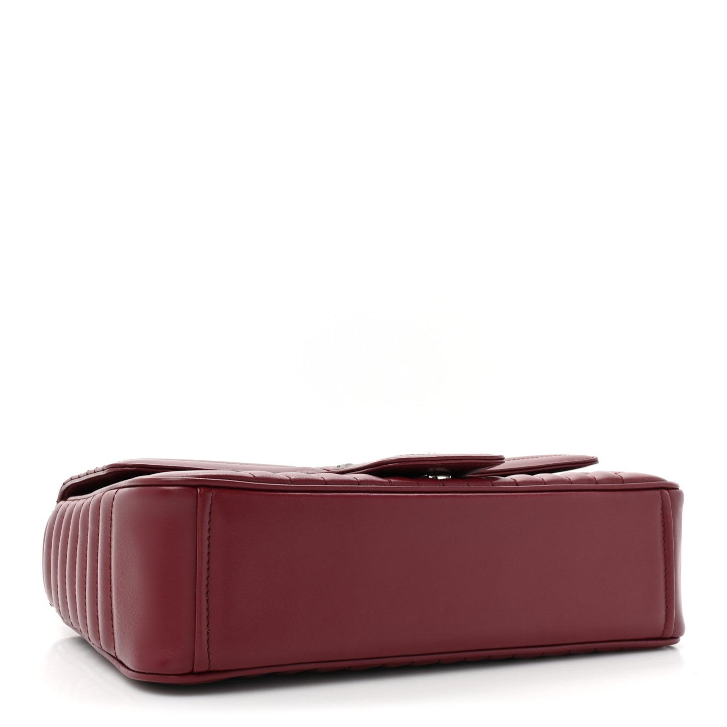 Soft Calfskin Impunture Diagramme Large Chain Flap Shoulder Bag Cerise