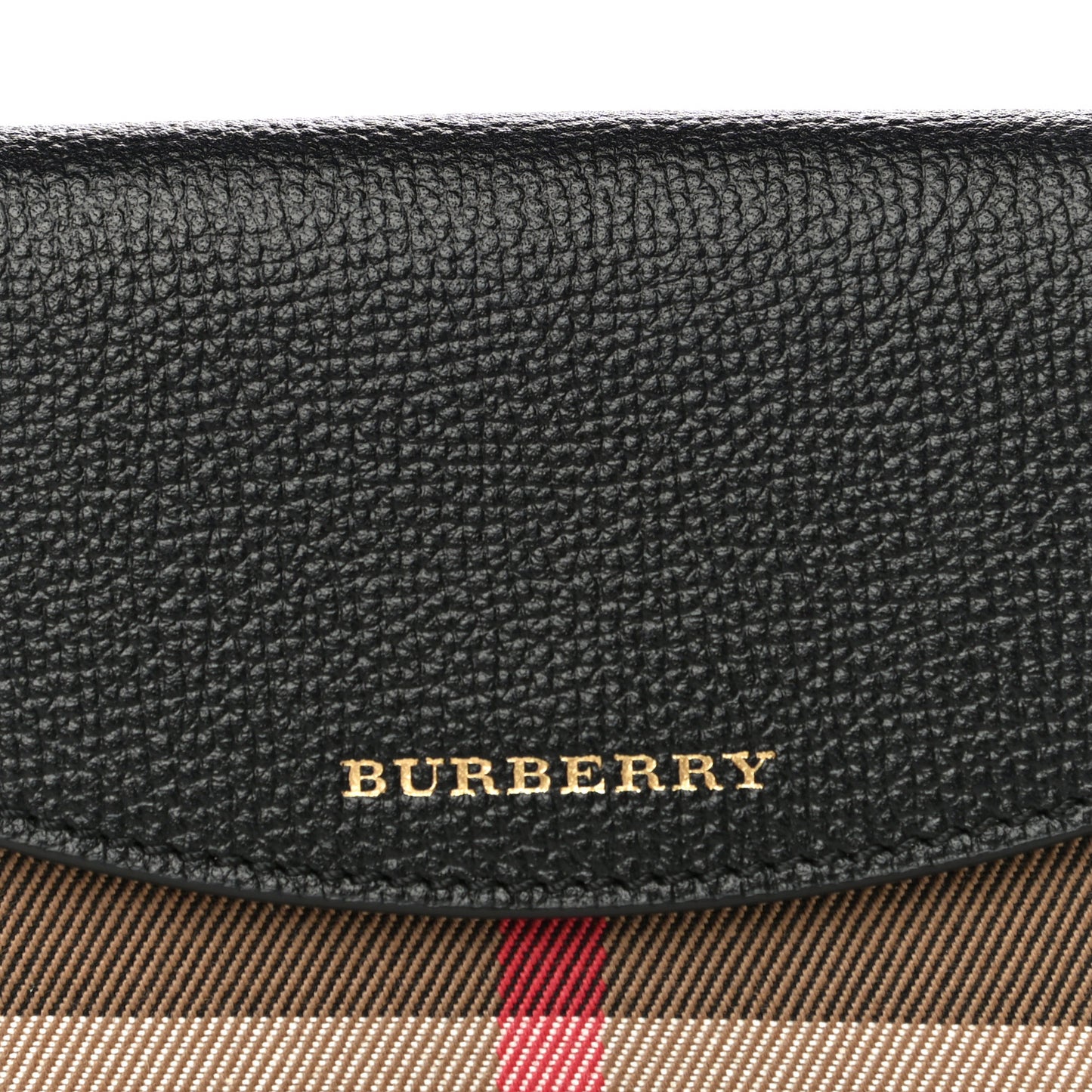 House Check Luna French Wallet Black