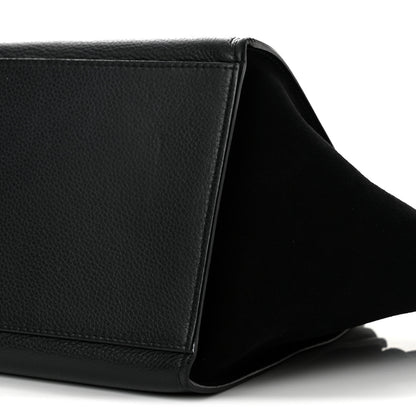 Celine Drummed Calfskin Suede Medium Trapeze Black 9 of 14