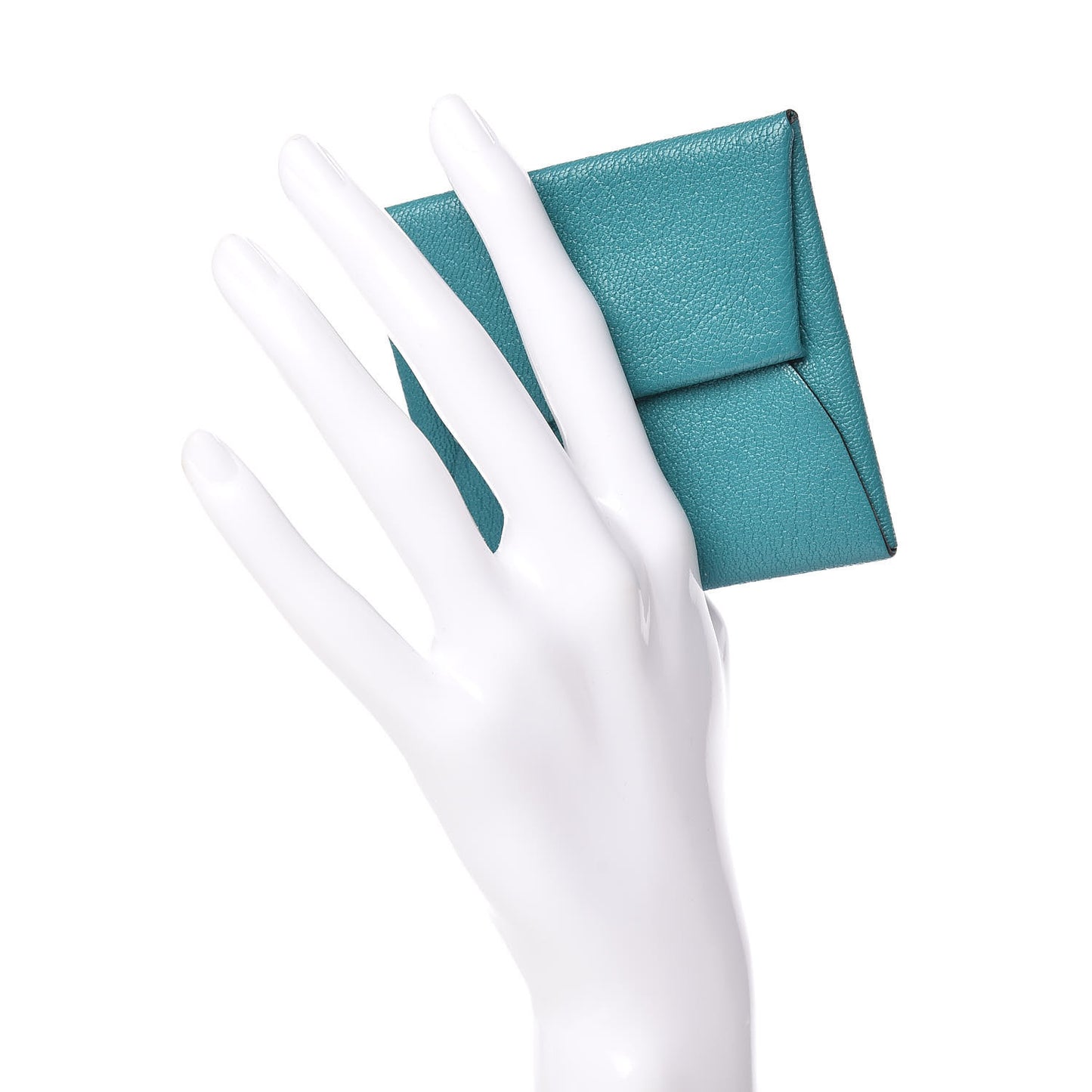 Chevre Mysore Bastia Coin Purse Bleu Paon