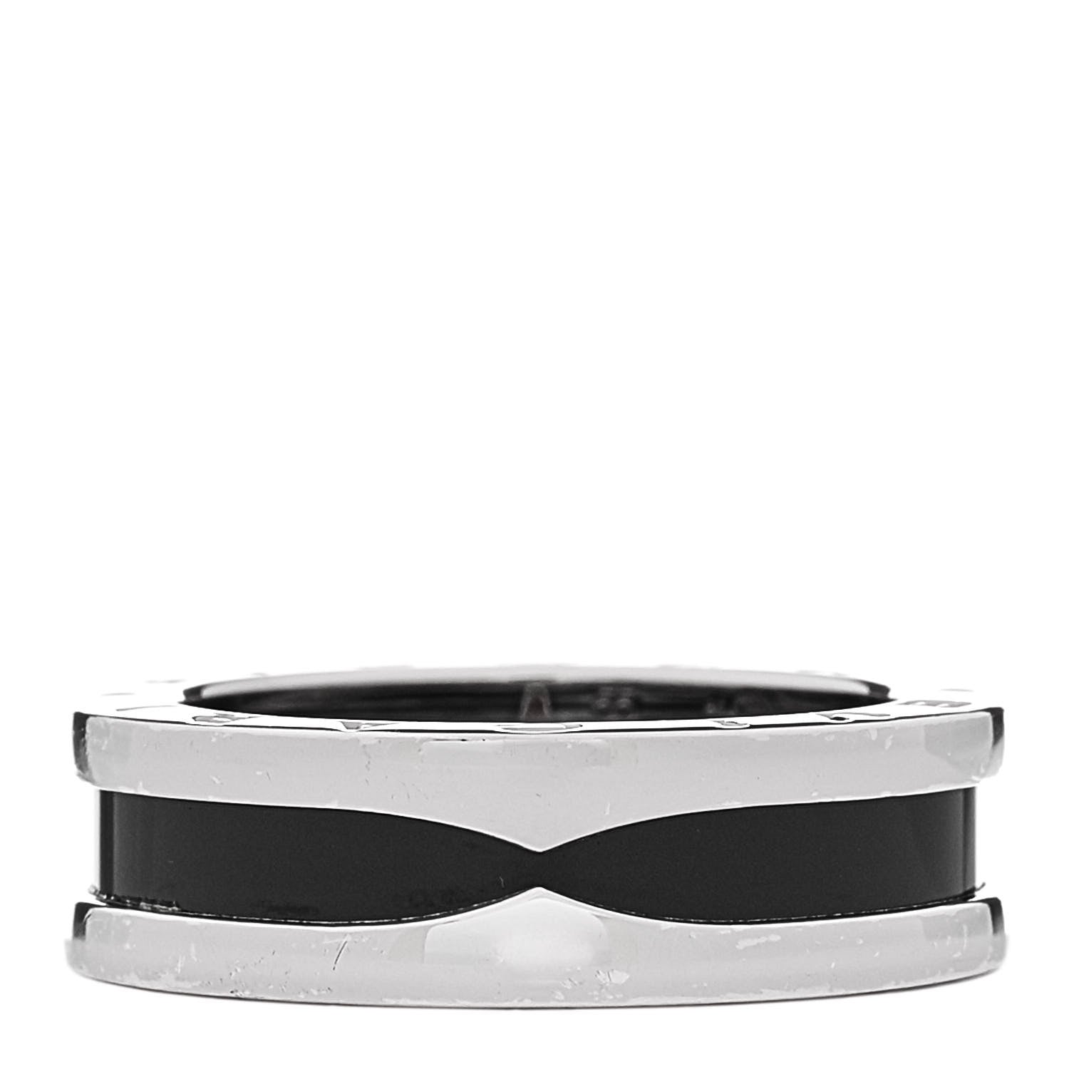 Bulgari Sterling Silver Ceramic Save The Children One-Band Ring 55 7.25 3 of 7