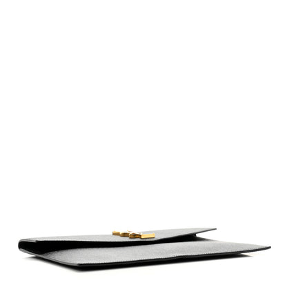Saint Laurent Grain De Poudre Uptown Pouch Black 4 of 10