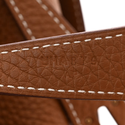 Hermes Taurillon Clemence Lindy 26 Gold 7 of 11