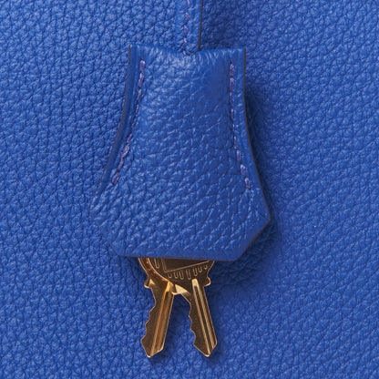 Hermes Togo Birkin 25 Bleu Electrique 28 of 29
