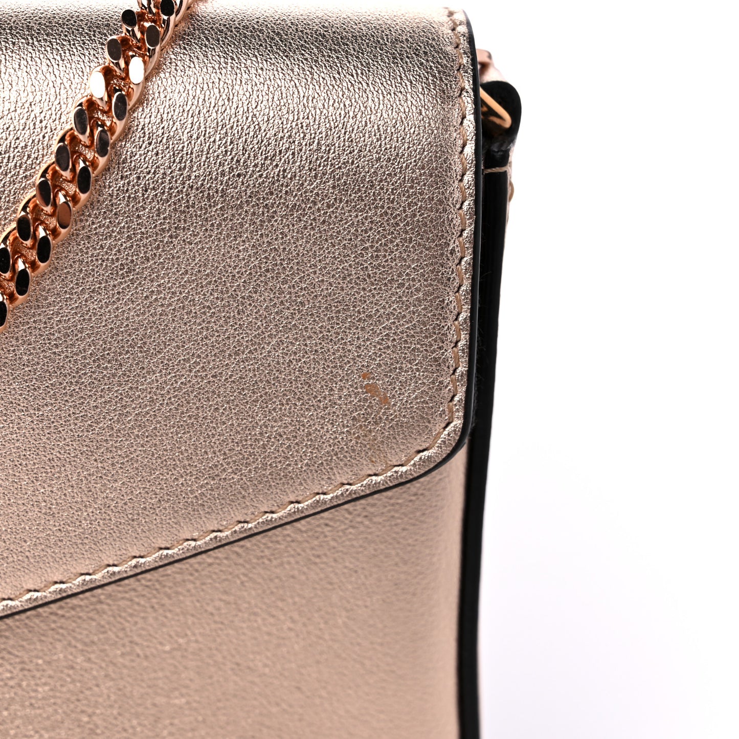 Vitello Laminato F is Fendi Envelope Wallet on Chain Rame