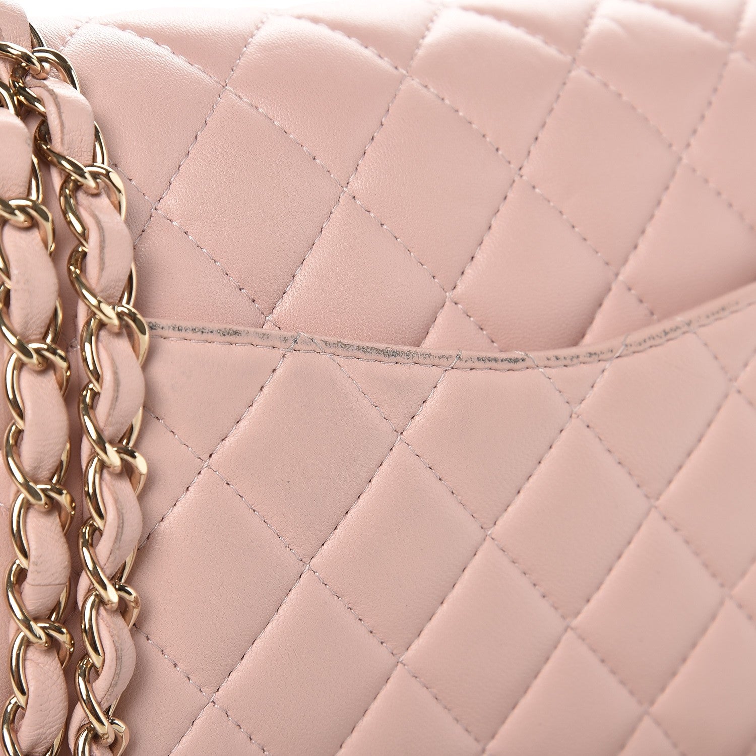 Chanel Lambskin Quilted Medium Double Flap Light Pink 8 of 8