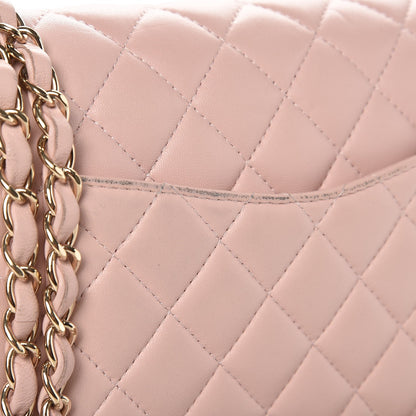 Chanel Lambskin Quilted Medium Double Flap Light Pink 8 of 8