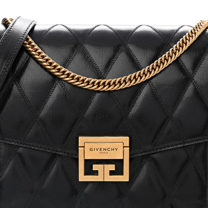 Givenchy Goatskin Quilted Medium GV3 Shoulder Bag Black 8 of 10