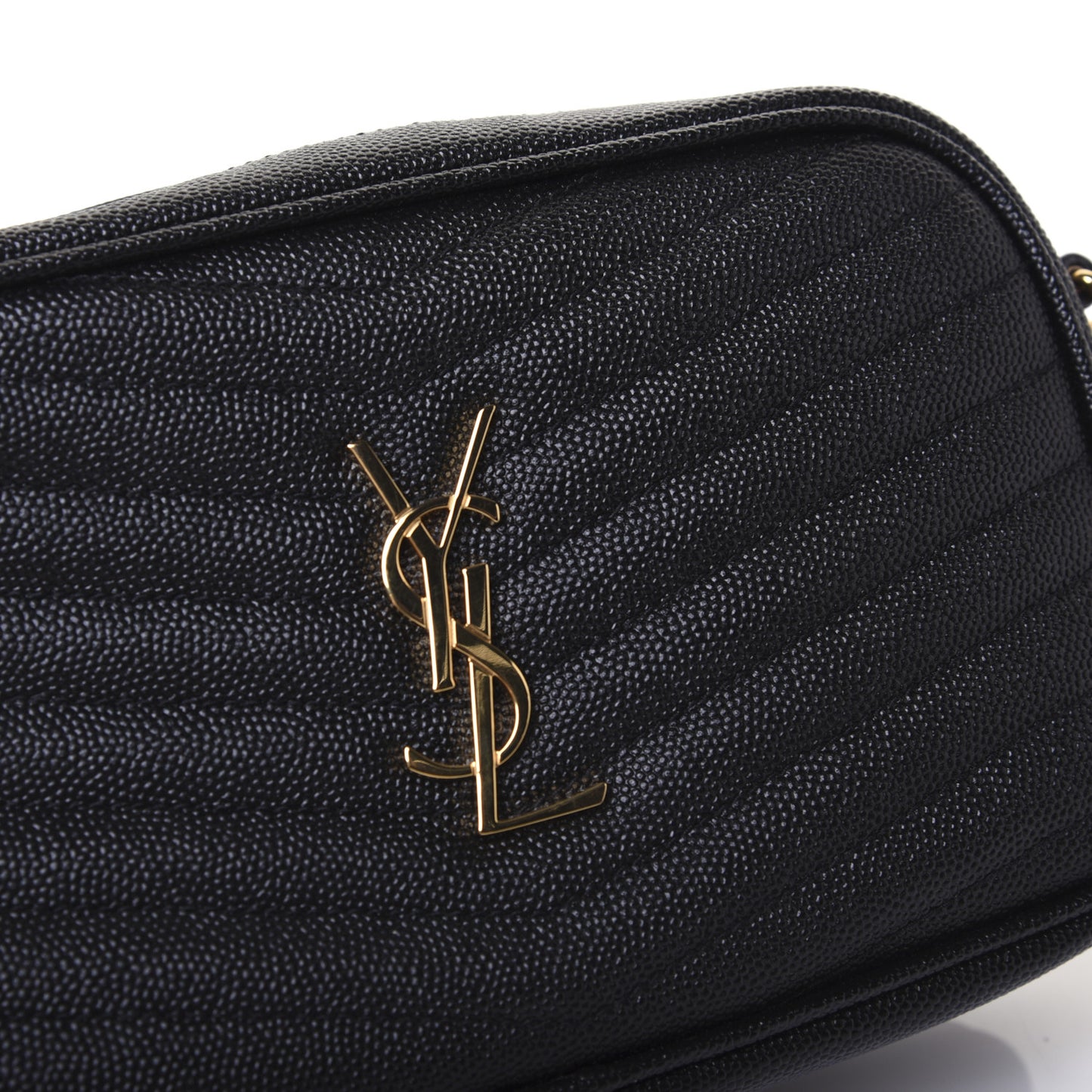 Grain De Poudre Matelasse Monogram Mini Lou Camera Bag Black