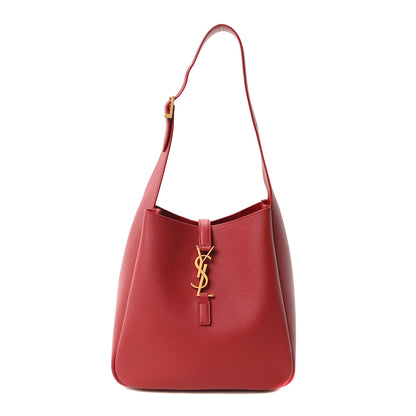 Saint Laurent Smooth Calfskin Small Le 5 A 7 Soft Hobo Red Danger 1 of 10
