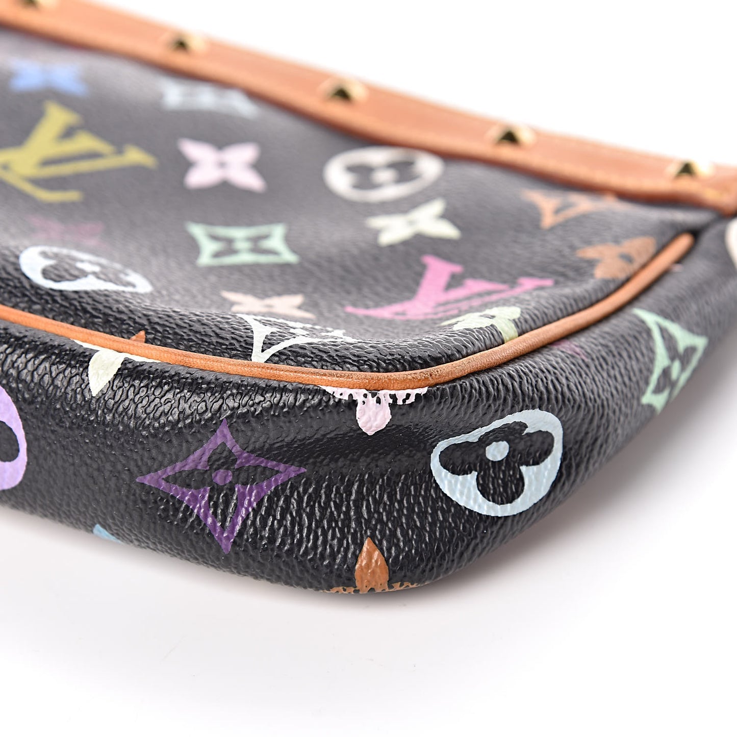 Monogram Multicolor Pochette Accessories Black