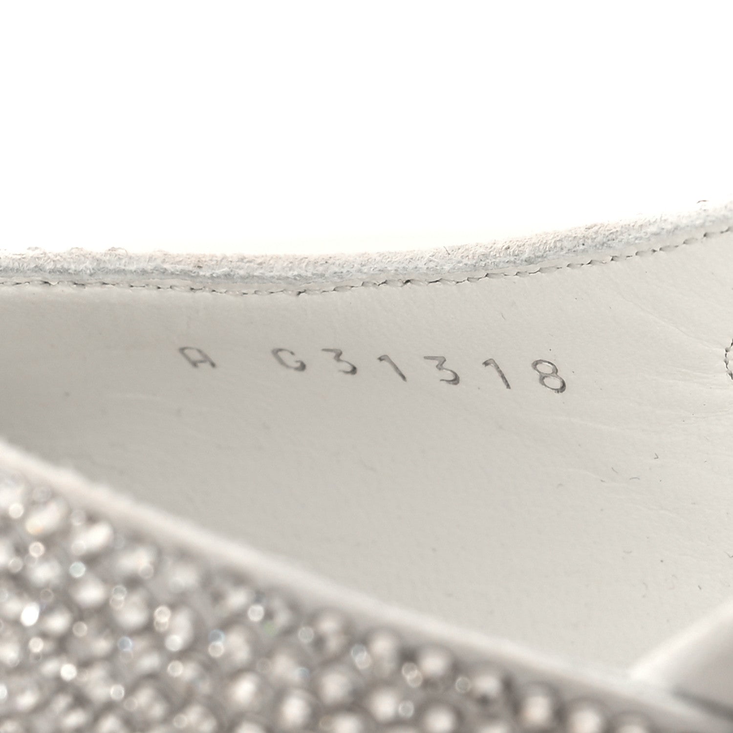 Chanel Strass Grosgrain Cap Toe CC Slingback Pumps 37 Silver Black 6 of 8