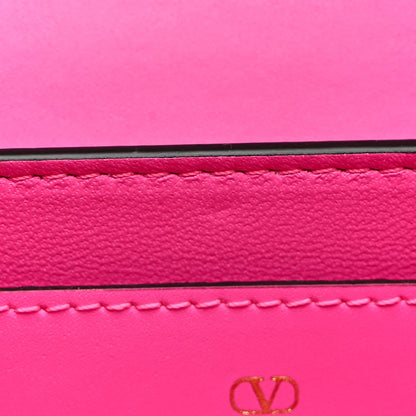 Valentino Garavani Smooth Calfskin Enamel Tonal Small Rockstud23 Shoulder Bag Pink PP 11 of 11