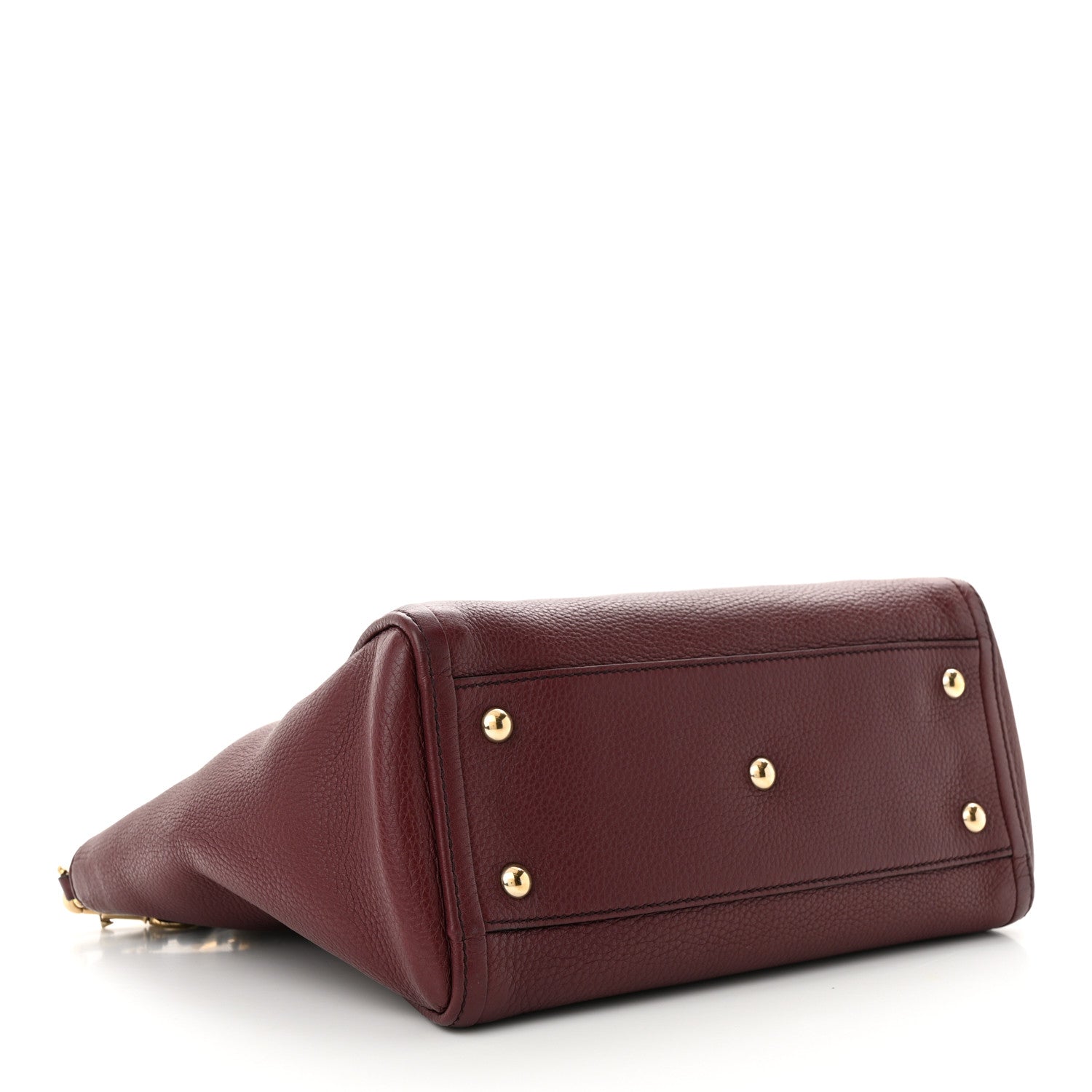 Gucci Pebbled Calfskin Small Soho Top Handle Bag Peonia Flower 4 of 13
