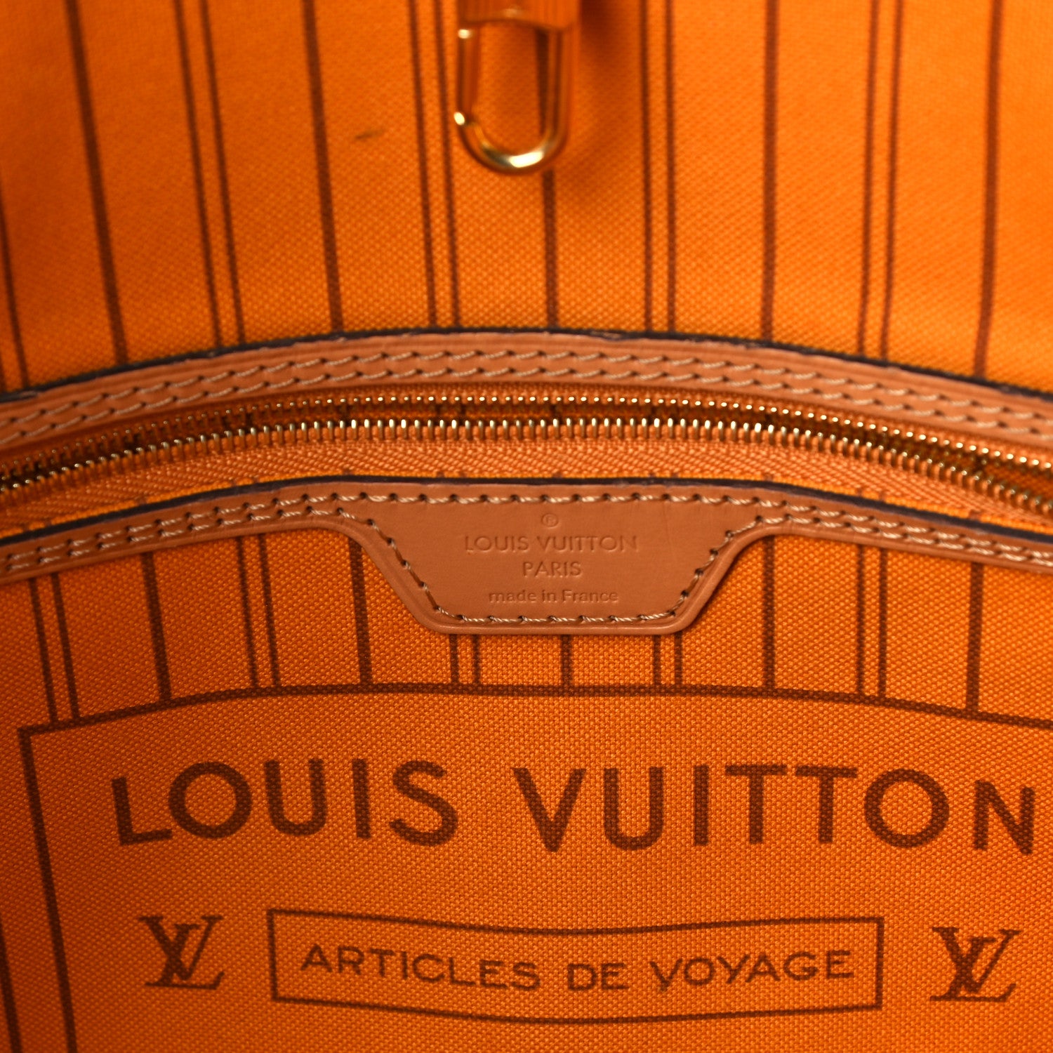 Louis Vuitton Damier Azur Braided Neverfull MM Orange 7 of 14