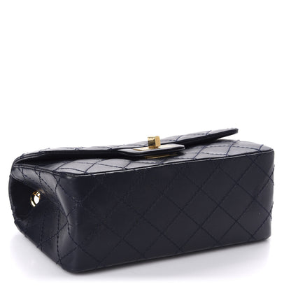 Chanel Aged Calfskin Quilted 2.55 Reissue Mini Flap Navy 4 of 11
