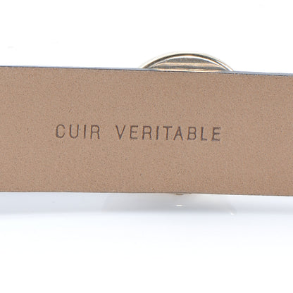 Chanel Leather Pearl CC Belt 85 34 Black 5 of 7